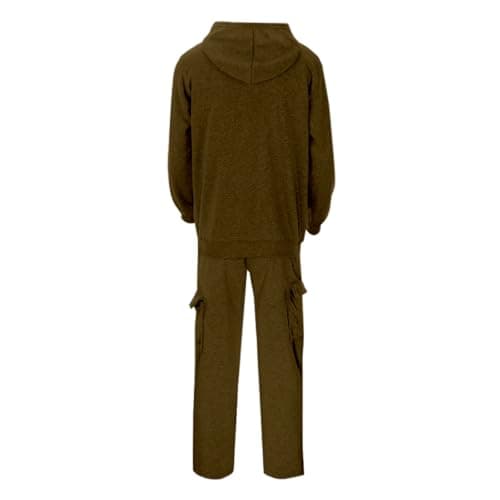 Generisch 2026 New Arrivals Casual Plain Set for Men, Comfortable, Relaxed Fit, Daily Wear for Outdoor Activities in Spring, Winter, brown, M — view 5