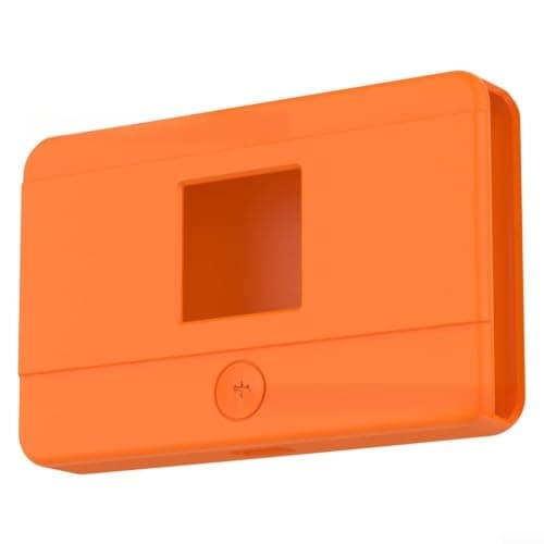 Silicone Case for tp-link M7350 Router Shockproof for tp-link M7350 Protective Silicone Skin Black Orange Compact Travel Cover for M7350 Mobile WiFi Router Soft Silicone Shell for tp-link M7350(Black) — view 4