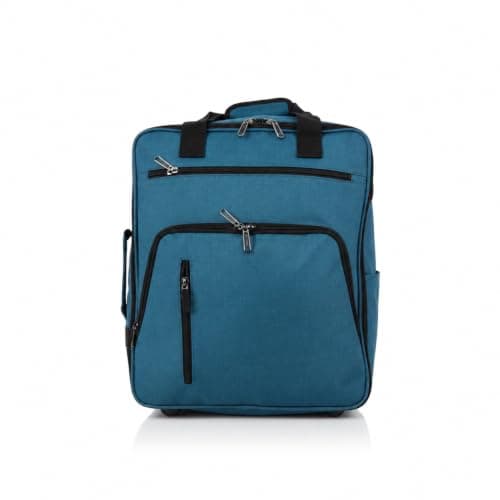 TR-E-002 EasyJet Cabin Bags 45x36x20cm Underseat Rucksack for Plane Hand Luggage Backpack Rolling Wheeled Travel Backpack with Adjustable Height Handle Travel Bag Turquoise — view 3