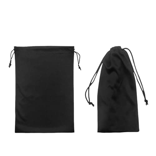 ChainYao 2-Pack Goggle Pouch - Microfiber Lens Protection Bags for Ski Goggles, Swimming Glasses & Safety Eyewear (Waterproof & Scratch-Resistant)