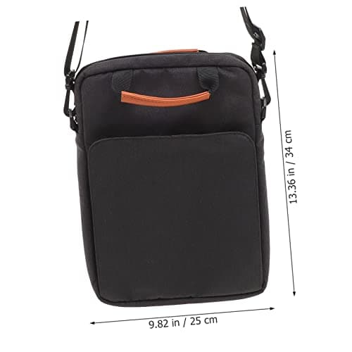 Lurrose Laptop Sleeve Tablet Case Portable Shockproof Sleeve with Adjustable Strap for 13.3" Tablet and Laptop Lightweight Polyester Bag for Travel and Commuting in Charcoal Gray — view 5