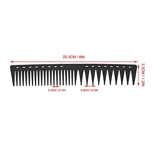 YYALYYON for Hair Styling, Carbon Fiber Material, Anti-Static, High Temperature Resistant, Wide and Dense Tooth Design, for All Hair Types — view 2