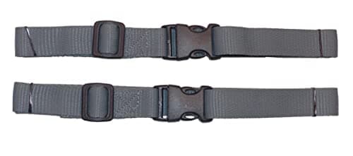 25mm Webbing Strap with Quick Release and Length-Adjusting Buckles (Pack of Two) (grey, 60cm) — view 2