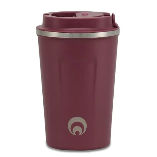 Restore Coffee Cup, Insulated Coffee Cup with Leakproof Lid, Relax Stainless Steel Travel Mug, Insulated Double Wall Cup for Hot/Cold Drinks (1, Winter Berry)