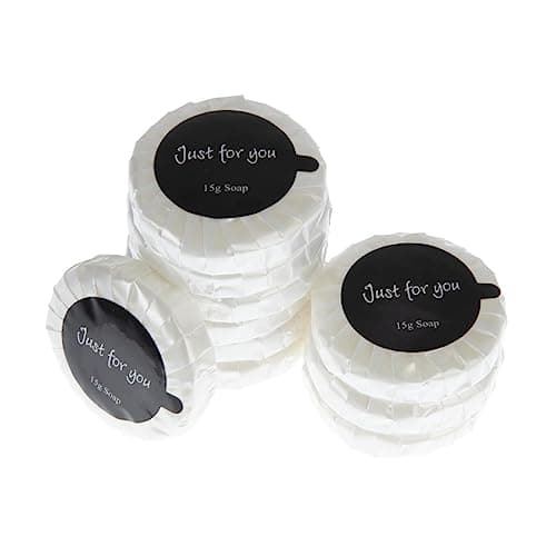 Travel Toiletries - Just for You Soap 20ml (Pack of 100), Weight: 15 grams per Soap, Dimensions: 45(Dia) x 10mm, REACH Compliant Hotel Soaps, Pleasant Fragrance, Individually Wrapped Soaps | GF951 — view 4
