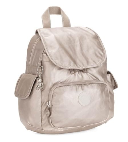 Kipling CITY PACK MINI Small backpack, Metallic Glow (Silver) — view 4