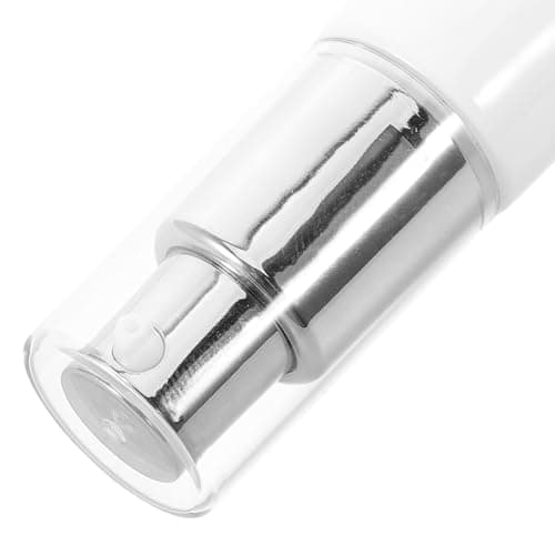 NUOBESTY 35g Plastic Refillable Cosmetic Sub Bottle with Pump Dispenser for Moisturiser, Sleek Silver Tube for Dispensing Cosmetics and Storing Lotions, for Travel and Business Trips — view 3