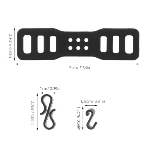 Kisangel 4pcs Universal Bike Silicone Straps, Bike Tail Light Strap with S Hook — view 2