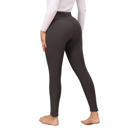 Thermal Leggings Women High-Waisted Fleece Lined for Winter — view 2