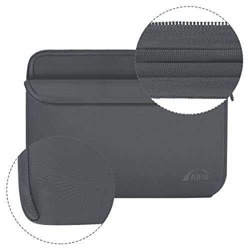 AIPIE Laptop Sleeve 14 14.2 Inch Bump Absorb Laptop Case 13.58x9.65x1 Inches Durable Cover Compatible with Asus, Dell, HP, Lenovo Thinkpad Ideapad Chromebook Ultrabook Surface Gaming PC, Gray — view 5
