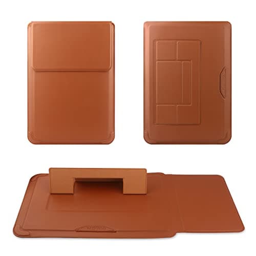 HoYiXi 15 16 Inch Laptop Sleeve Case Leather Bag for MacBook Pro 16 2021 & 2019/ASUS Vivobook 15/HUAWEI MateBook D15/HP 15.6" PC/MacBook Pro 15/Surface Laptop 3/Dell Inspiron 15/Lenovo IdeaPad, Brown — view 2