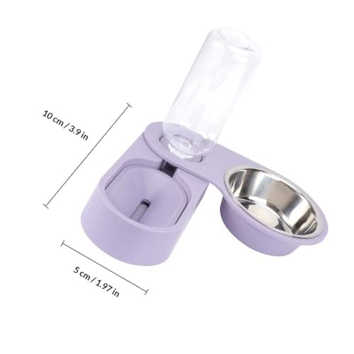 Rotatable Automatic PET Feeding Bowl and Purple with Split Design — view 2