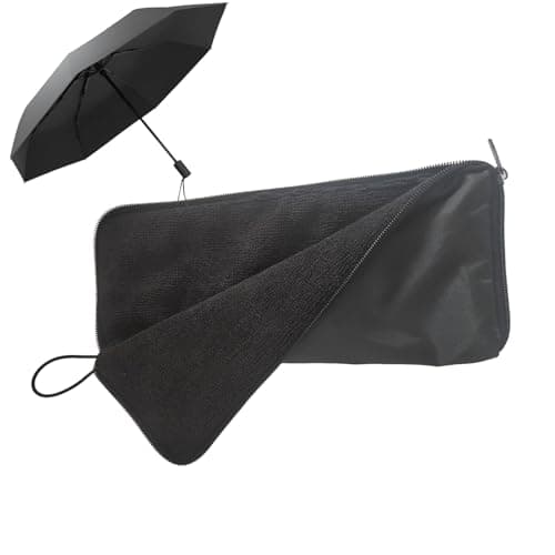Umbrella Case - Chenille Outdoor Storage Bag | Zippered Umbrella Holder | Quick Dry Fabric Umbrellas Storage Organizer Hanging Sleeve Cover For Car Home Travel Outdoor