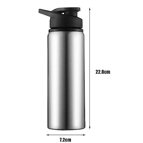 ulafbwur Water Jug 700ML Water Bottle Large Capacity Food Grade Good Sealing Stainless Steel Sports Fitness Drinking Bottle Travel Supply Water Beverage Jug — view 5
