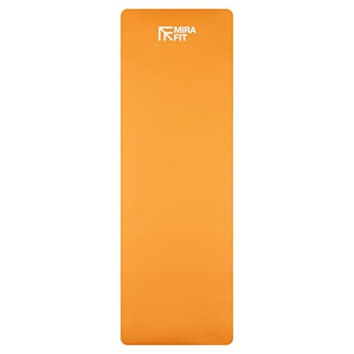 Mirafit 15mm Extra Thick Exercise Floor Mat - For Yoga/Fitness Workout - Orange — view 4