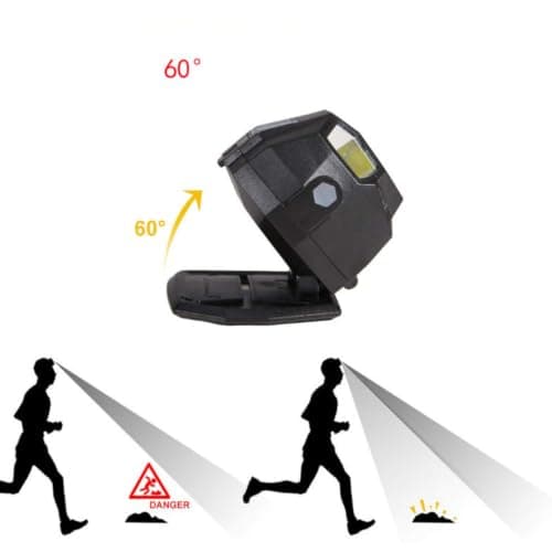 WESIEVYA 2pcs USB Rechargeable Motion Sensor Headlamp with Xpe Cob LEDs — view 5