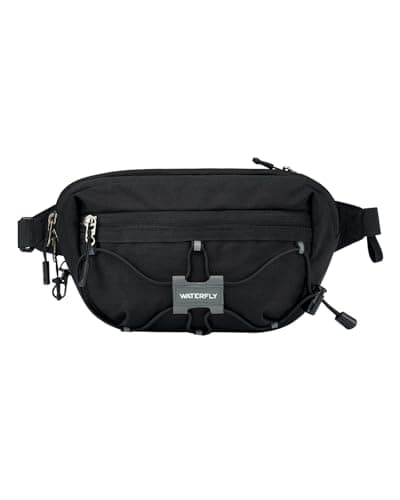 Waterfly Bum Bag Fanny Pack Waist Packs with RFID Blocking Black