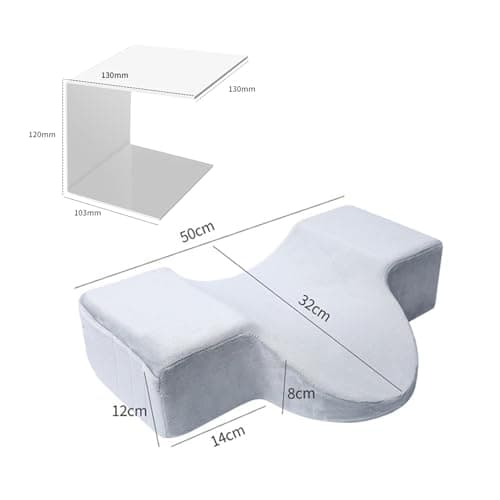 Sharplace U Shaped Pillow Workbench Professional Beauty Neck Support Pillow Operate Table Beauty Salon Pillow for Beauty Salon Home, grey — view 4