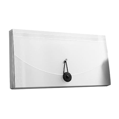 Accordion File Folder 13 Pockets Expanding File for Professional (Clear) — view 5