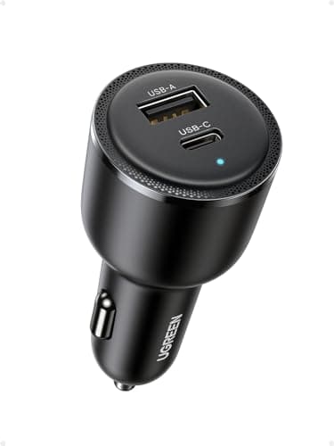 UGREEN 63W USB C Car Charger PPS 45W QC3.0 PD3.0 Fast Charging Adapter