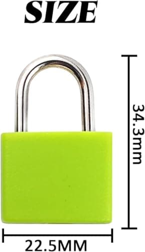 Suitcase Locks with Keys - 3pcs Small Coloured Mini Padlocks - Luggage Locks Padlocks with Keys - 23mm Mini Keyed Padlocks Travel Lock,for Travel Suitcases Luggage Bag Case School Gym(red+blue+yellow) — view 2