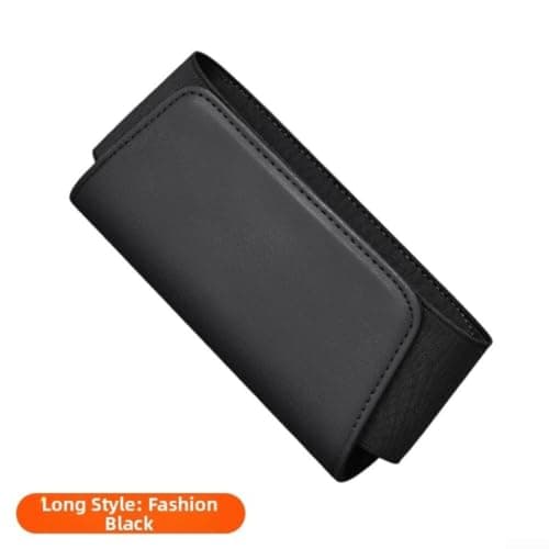 PU Leather Car Seat Gap Organizer for Phones(Long black) — view 2
