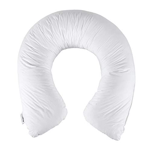 HOMESCAPES U-Shaped Pregnancy Pillow Super Microfibre Filling and 100% Cotton Cover Ideal Nursing, Maternity, Support Body Pillow