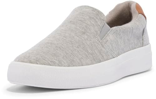 Keds Women's Pursuit Slip on Sneaker, Grey Jersey, 3 UK