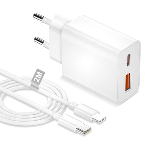 20W EU Travel Charger with USB-A/C Port UK to European Plug Adapter EU Plug