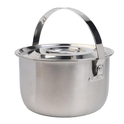Camping Soup Pot 4L for Picnic Hiking Group Meals(1.4L) — view 4