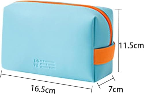 Toiletry Bag Large Wash Bags Plain Portable Waterproof Cosmetic Organizer Shower Bathroom Makeup Bags with Handle Zip Travel Beach Bag for Women Kids Vacation Holiday Essentials — view 2
