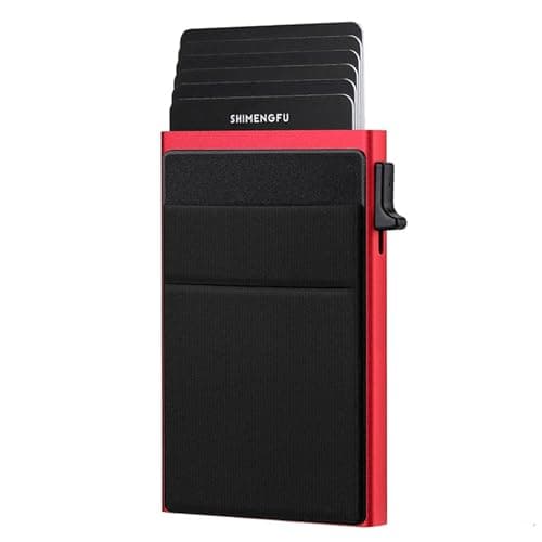 Protected Aluminum Card Organizers with Release Mechanism Easy to Use for Business Travel Essential Aluminum Card Case