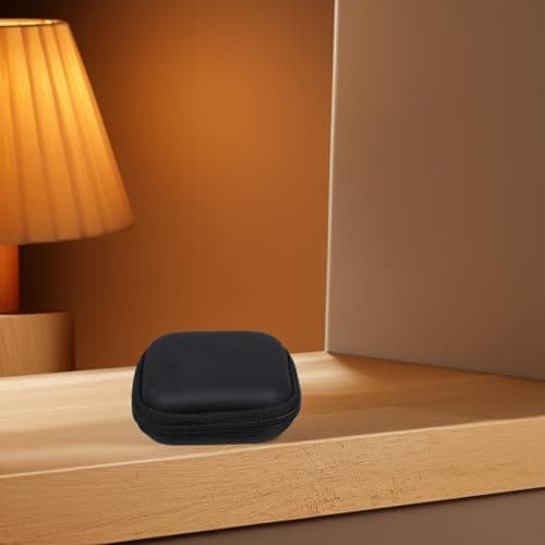 KICHOUSE Mini Headphone Storage Box Case Portable Hard Eva Carrying Case with Soft Lining Mesh Pocket for Earbuds Earphones Usb Cable Small Accessories Travel — view 5
