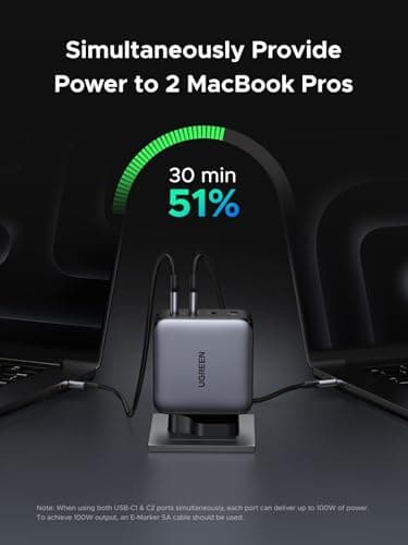UGREEN USB C Charger 200W Nexode GaN Fast Charger 4-Port Laptop Charger — view 2