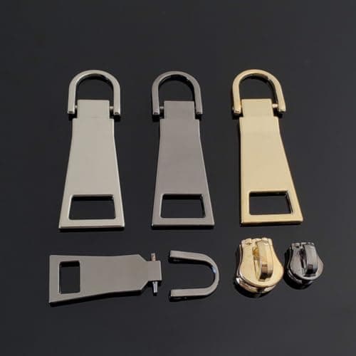 Honseadek 10pcs Metal Zipper Pulls Replacement for No 3 and No 5 — view 6