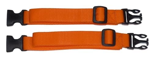25mm Webbing Strap with Quick Release and Length-Adjusting Buckles (Pack of Two) (orange, 60cm) — view 4