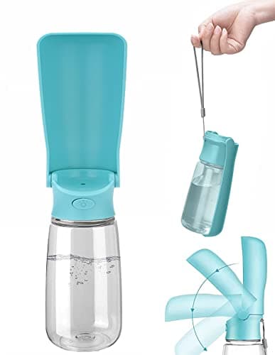 Emwel Foldable Dog Water Bottles - 550ml Water Feeder Leak Proof Portable Puppy Water Dispenser with Drinking Feeder for Pets Outdoor Walking, Hiking, Travel — view 2