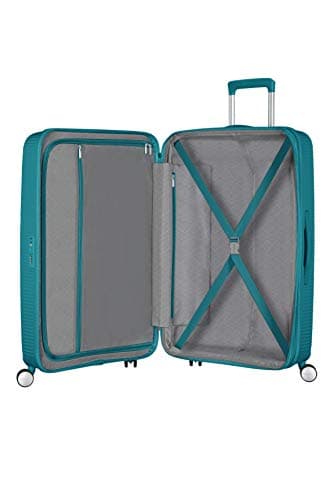 American Tourister Soundbox - Hard Shell Suitcase 77 cm Large - Trolley Suitcase with 4 wheels, TSA Lock, Expandable & Light - 97/110 L - Green (Jade Green) — view 5