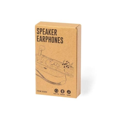 Sawfish Personalised Bamboo Bluetooth® 5.0 Wireless Earbuds with 3W Bluetooth Speaker Charging Case, Wheat Straw Earphones, Hands-Free Calls, USB Rechargeable — view 4