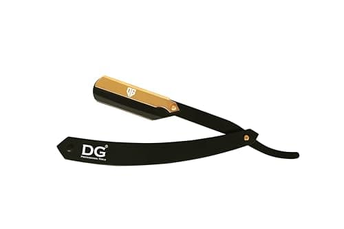 DG® Cut Throat Razor Kit - 24k GOLD Lock Matte Black Color - Straight Edge Razor for Barbers & Personal Use - Stainless Steel - Moustache & Beard Shaving - Shaving Kit — view 5