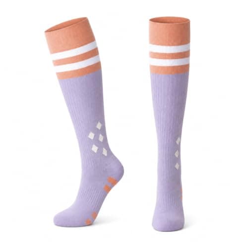 Cotton Compression Socks 15-20 mmhg, Cute Flight Stockings for Women, Travel Essentials for Flying, Nurses, Maternity and Running
