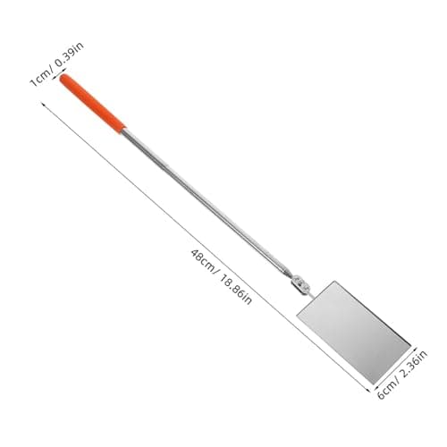 Telescoping Car Inspection Mirror Large Reflective Surface for Checks — view 2