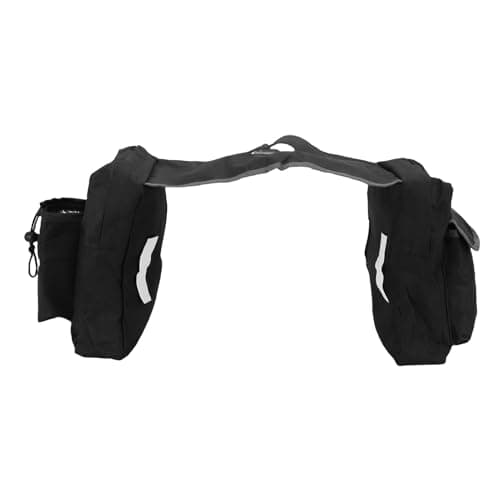 Drfeify ATV Bag Large Storage Adjustable Straps Weatherproof Motorcycle Saddle Bag for Road Trips — view 3
