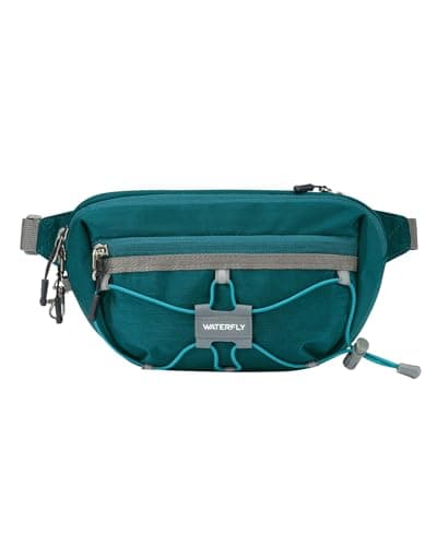 Waterfly Bum Bag Fanny Pack Waist Packs with RFID Blocking Peacock Blue