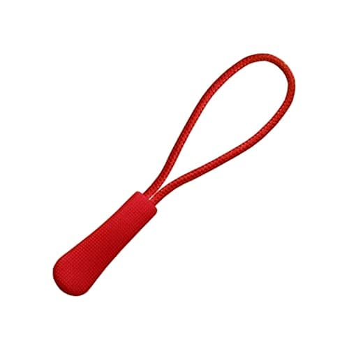 Zipper Pulls Zip Extension Zipper Tag for Clothes Backpacks Traveling Case Handbag Purse Zipper Replacement Tag Tents (Red R2054, 9 Pieces)