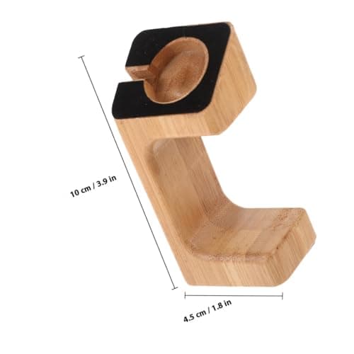 Mikinona Bamboo Smart Watch Charging Stand Holder Dock for Compatible Smart Charging Bracket for Home Travel Use — view 2