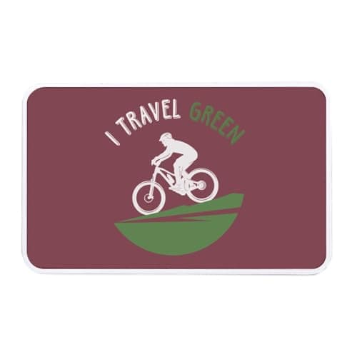 Fabulous Red Metal Box – I Travel Green Mountain Bike Travel Nature – 11 x 18.5 x 5.5 cm – Storage Box, Key, Tools, Lunch Box, Sugar, Biscuit — view 2