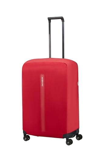 Samsonite TA Revolution - Foldable protective cover for size L suitcases, suitcase cover suitable for 75–79 cm, travel suitcase protection, with reflective detail, Red — view 5