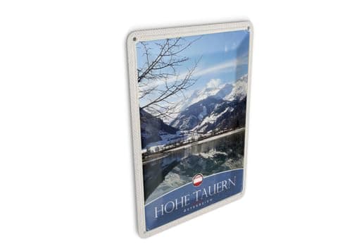 Femer Tin Postcard Travel 10 x 14 cm High Tauern Winter Holiday Snow Winter Sign