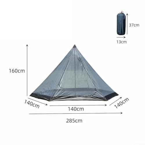 QuivyLivy Hexagonal Pyramid Tent, 285cm Diameter — view 5